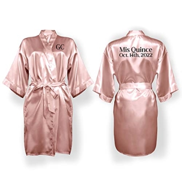 Beautiful Personalized Satin Robes for Women - Customize Yours!