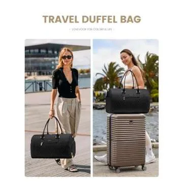 LOVEVOOK Travel Duffle Bag, Weekender Bag for Women with Toiletry Bag, Carry on Overnight Bag with Shoe Compartment, Gym Duffel Bag with Wet Pocket, Mommy Hospital Bags for Labor and Delivery