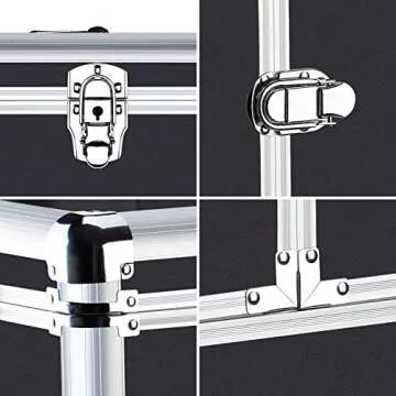 OUDMAY Makeup Case - Stylish & Durable Rolling Storage