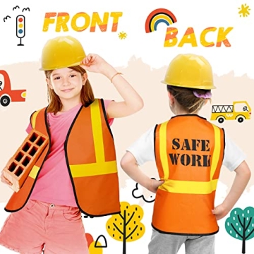 Construction Worker Costume Set for Kids Parties | 24 Pieces