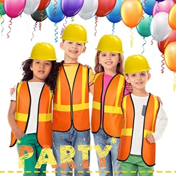 Construction Worker Costume Set for Kids Parties | 24 Pieces