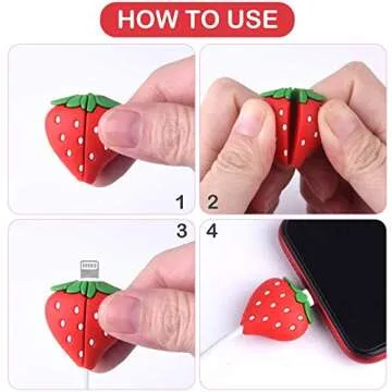 20 Pcs Cute Animal USB Cable Protectors for iPhone