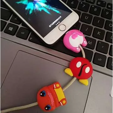20 Pcs Cute Animal USB Cable Protectors for iPhone