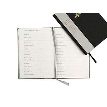 WORLD TRAVELER Password Keeper Logbook with Alphabetized Tabbed Pages. Keep Track of Passwords, Usernames and Licenses with This Discrete & Pocket Size Book, Hardcover, 5.75x4