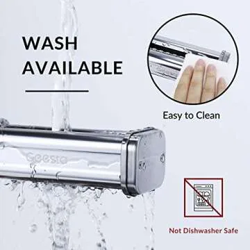 Geesta Pasta Maker Attachments Set for all KitchenAid Stand Mixer, 3 in 1 Pasta Sheet Roller, Spaghetti Cutter, Fettuccine Cutter, Kitchen aid Nooodle Maker Machine Accessories