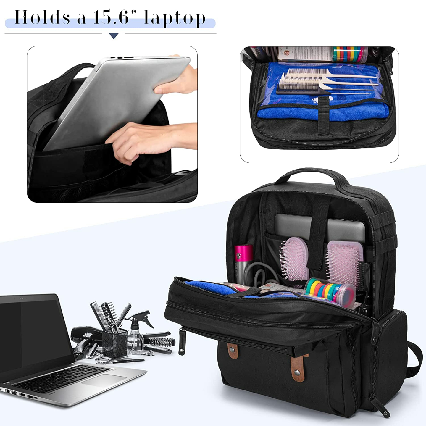 BAFASO Barber Travel Backpack for Hair Cutting Tools