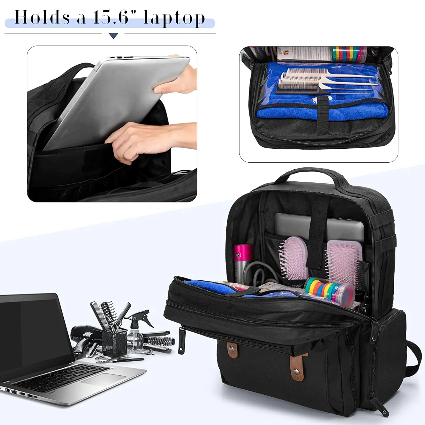 BAFASO Barber Travel Backpack for Hair Cutting Tools