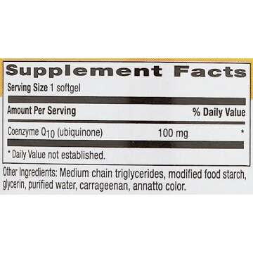 Country Life Simply CoQ10, Supports Heart Function, 100mg, 60 Softgels, Certified Gluten Free, Certified Vegan…