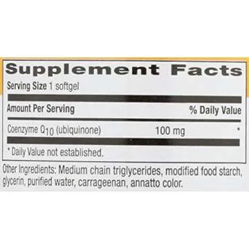 Country Life Simply CoQ10, Supports Heart Function, 100mg, 60 Softgels, Certified Gluten Free, Certified Vegan…