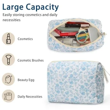 Stylish Sightor Cotton Makeup Bag for Women | Floral Design