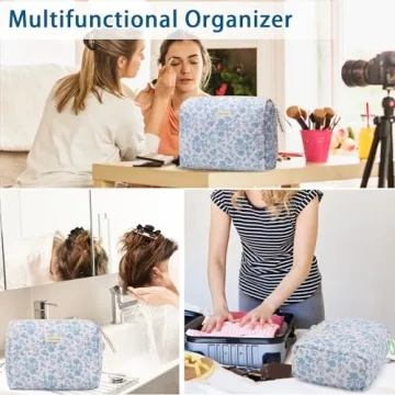 Stylish Sightor Cotton Makeup Bag for Women | Floral Design
