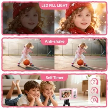 64MP Kids Digital Camera with 4K Video Recording