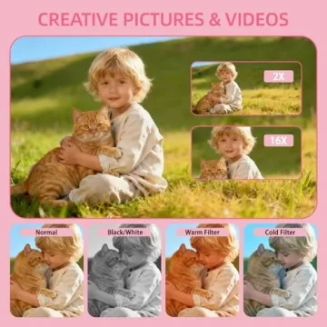 64MP Kids Digital Camera with 4K Video Recording
