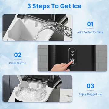 Antarctic Star Nugget Ice Maker - 35lbs Daily Production
