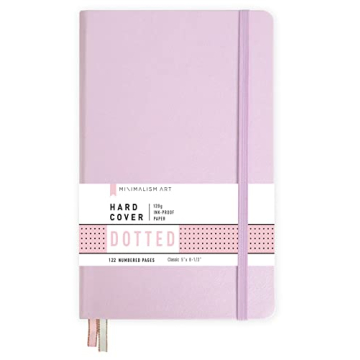 Minimalism Art Premium Hard Cover Notebook Journal - Classic 5 x 8.3 | 122 Numbered Pages, Gusseted ...