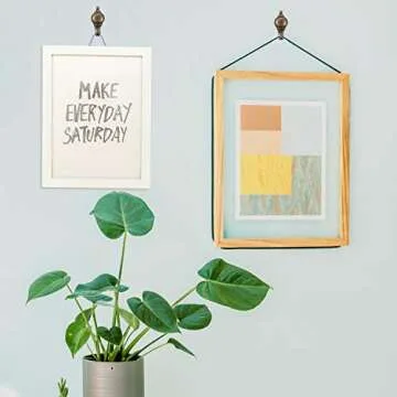 Hotop 30 Pieces Pin Hooks Push 20 lbs Push Pin Hanger, Picture Hanging Nails for Home Office Fabric Wall Wooden (Retro Gourd Style)