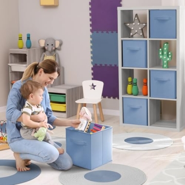 Sorbus Pastel Blue Storage Cubes - Organize Your Space