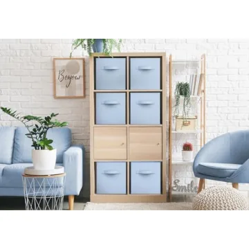 Sorbus Pastel Blue Storage Cubes - Organize Your Space