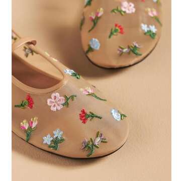 Dsevht Comfortable Mesh Ballet Flats for Women