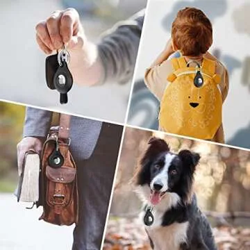 4-Pack Premium Silicone AirTag Holders for All