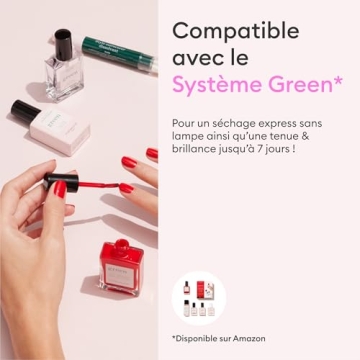 Vibrant Manucurist Green Nail Polish Poppy Red for Sustainable Beauty