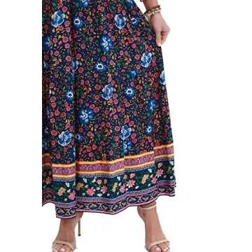 OSTOO Women's 2024 Summer Boho Floral Maxi Dress
