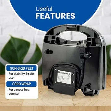 Elite Gourmet ESM-2207 Panini Maker - Quick and Delicious