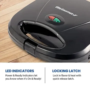 Elite Gourmet ESM-2207 Panini Maker - Quick and Delicious