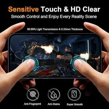 QHOHQ 3 Pack Privacy Screen Protector for iPhone 15 Pro Max [6.7 Inch] with 3 Pack Camera Lens Protector, Anti Spy Tempered Glass Film, 9H Hardness, HD, Bubble Free, Case Friendly - Black