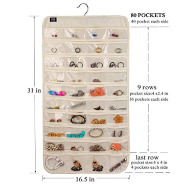 BB Brotrade Hanging Jewelry Organizer with 80 Pockets