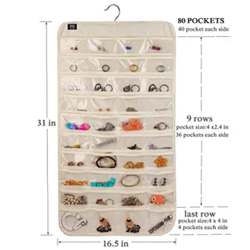 BB Brotrade Hanging Jewelry Organizer with 80 Pockets