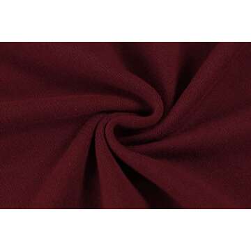 COOFANDY Men Casual Crew Neck Sweater Ribbed Knit Slim Fit Long Sleeve Pullover Top for Casual Or Dressy Wear Wine Red