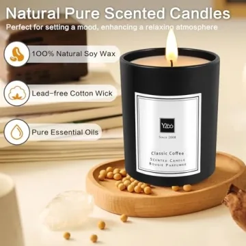 Luxury Scented Soy Candles for Men Women Home Decor