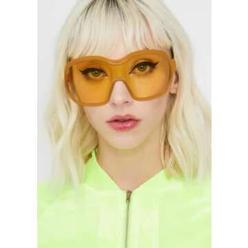 Oversized Trendy Wrap Around Sunglasses for Cool Concerts