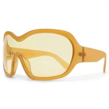 Oversized Trendy Wrap Around Sunglasses for Cool Concerts