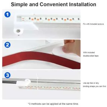 Mosthink LED Grow Light for Indoor Plants, 20W Grow Light Strips with Auto On/Off Timer, 48 LEDs /4 Dimmable Levels, Plant Light Bars for Succulents, Seedlings,Indoor Greenhouse,Plant Shelf