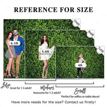 Allenjoy 7x5ft Fabric Green Leaves Wall Backdrop for Photography Grass Floordrop Picture Background Spring Party Ground Decor Outdoorsy Theme Newborn Baby Shower Wedding Photo Studio Props Drop