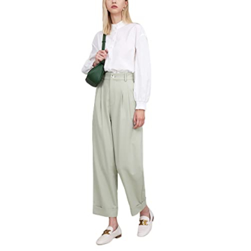 Stylish Women's Straight Leg Pants with Pockets, Plus Size Available