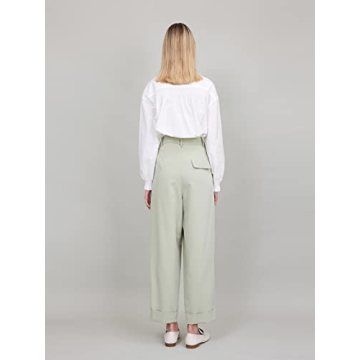 Stylish Women's Straight Leg Pants with Pockets, Plus Size Available