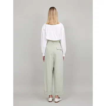 Stylish Women's Straight Leg Pants with Pockets, Plus Size Available