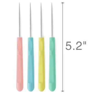 4Pcs Sugar Stir Needle Scriber Needle Cookie Decorating Supplies Tool 5.2 Inches