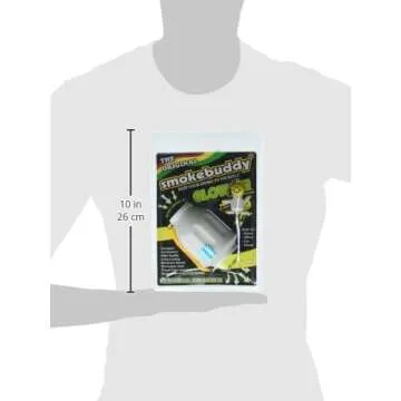 SmokeBuddy Glow in The Dark White - Personal Air Purifier and Odor Diffuser