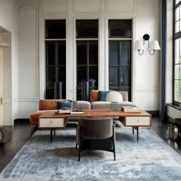 Contemporary Linen Shade Sconce, Stainless Steel White Linen Shade Wall Sconce, Wall Light for Bedroom, Living Room, Entryway, Kitchen, 17.5" w x 9.5" d x 14" h (Black)