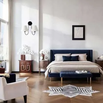 Contemporary Linen Shade Sconce, Stainless Steel White Linen Shade Wall Sconce, Wall Light for Bedroom, Living Room, Entryway, Kitchen, 17.5" w x 9.5" d x 14" h (Black)