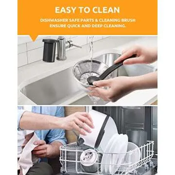 Juicer with 800W Motor, GDOR Juicer Machine with 3” Feed Chute, Dual Speeds Juice Maker for Fruits and Veggies, Anti-Drip Function, Include Cleaning Brush, BPA-Free, White