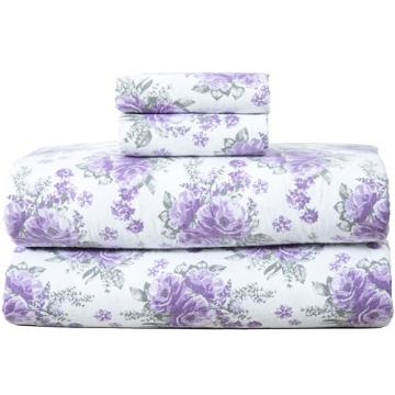 Bliss Casa Queen Flannel Sheet Set - Ultra Soft, Warm & Breathable 100% Cotton