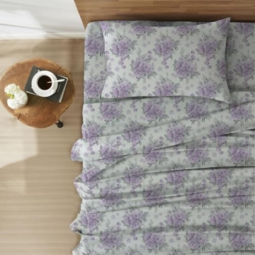 Bliss Casa Queen Flannel Sheet Set 100% Cotton Warm Breathable