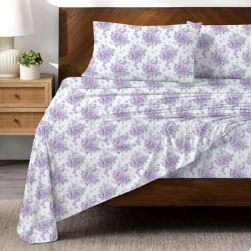 Bliss Casa Queen Flannel Sheet Set 100% Cotton Warm Breathable