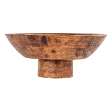 Bloomingville Mango Wood Footed Bowl for Stylish Serving