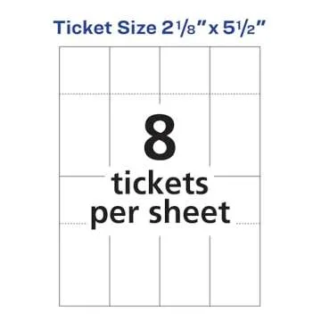 Avery Printable Tickets for Events - Customizable & Durable